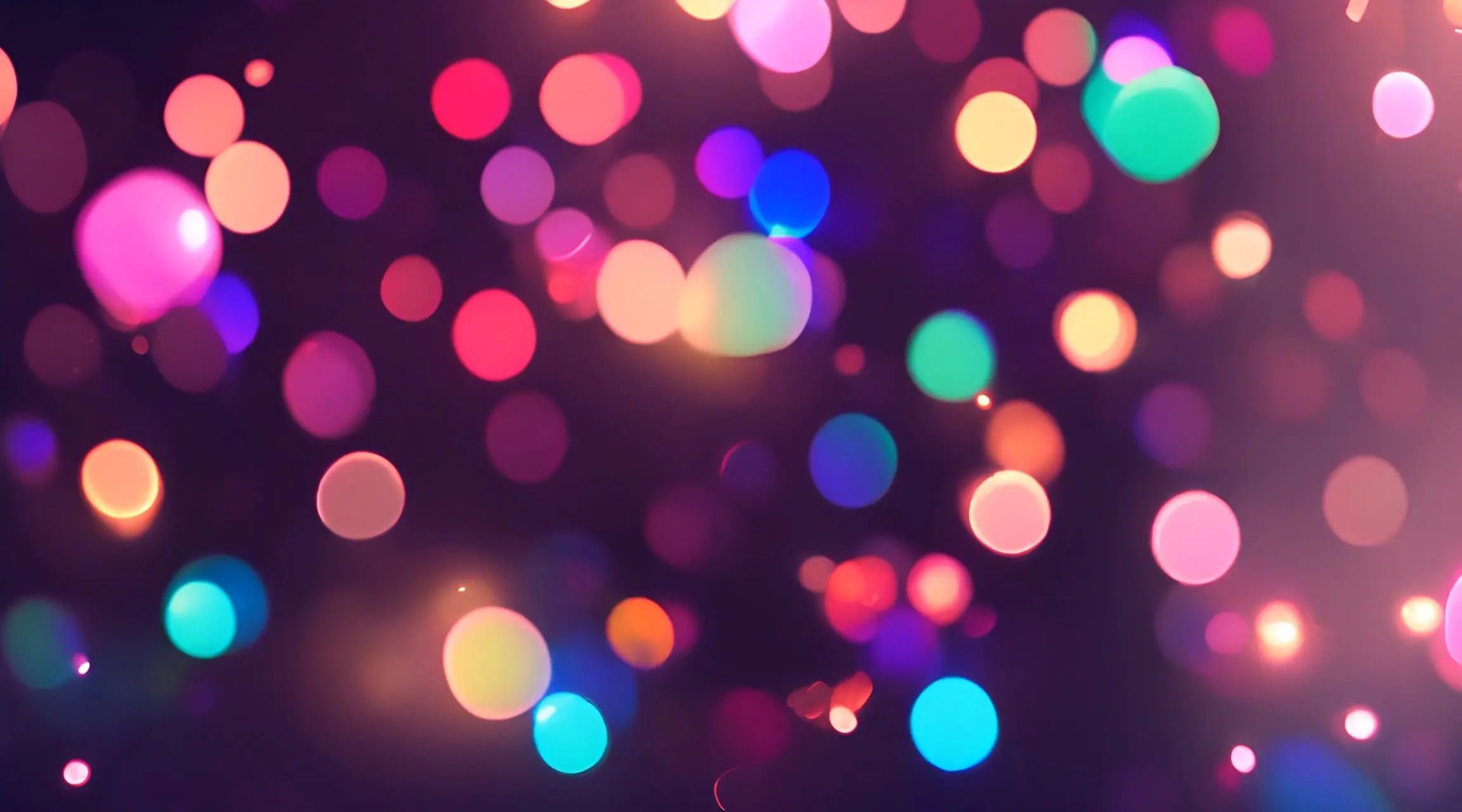 Vibrant Blurry Floating Colorful Orbs Backdrop Video